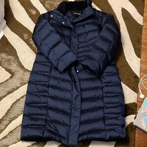 Lands' End Women's Dark Blue long down puffer